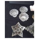 Candle Holders Lot- Blown Glass, Lead Glass, Crystal, Etc
