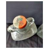 (2) Vintage Home Juice Orange Juice Bottles w/ Original Lids, 64 fl oz