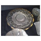 Mixed Glass Plates & Bowls, including Jeannette Glass Berry Bowls, etc.