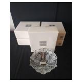 New in Box Mikasa "Hibiscus Frost" 9" Bowls