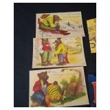 Ephemera Lot: YMCA 1918 about WWI, Postcards, Stamps, Etc