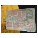 Ephemera Lot: YMCA 1918 about WWI, Postcards, Stamps, Etc