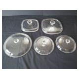 (5) Pyrex Lids