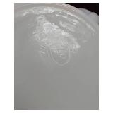 Various Brands of Milk Glass- Mixing Bowls, Pie Plate, Covered Dish, EGF Elevator Bowl
