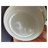Milk Glass Tea Cups & Pudding Cups, Etc