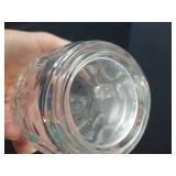 Vintage Arcorca France Clear Glass Thumbprint Small Beer Mugs (4)