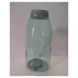 Antique "Triple L" Ball Mason Jar, Half Gallon w/ Bubbles
