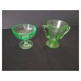 (2) Uranium Glass Pieces