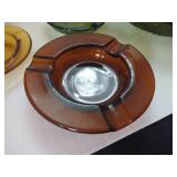 Vintage Colored Glass Ash Trays