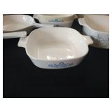 Many Corningware Casserole Pans w/ Some Lids