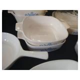 Many Corningware Casserole Pans w/ Some Lids