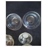 Glass Serving Bowl & Small Fruit Bowls