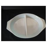 Pyrex Snowflake Divided 1.5 Quart Dish