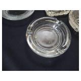 Various Fancy Cut Glass Ash Trays