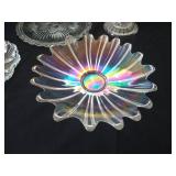 Misc Decorative Glass Plates, Including Federal Glass, Anchor Hocking, Etc