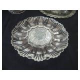 Misc Decorative Glass Plates, Including Federal Glass, Anchor Hocking, Etc