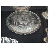 Misc Decorative Glass Plates, Including Federal Glass, Anchor Hocking, Etc