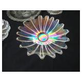 Misc Decorative Glass Plates, Including Federal Glass, Anchor Hocking, Etc