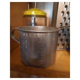 Vintage Box Grater, Measuring Cups, Chopper