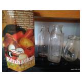 New in Box Blitzhacker Chopper & Vintage Glass Milk Jars