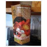 New in Box Blitzhacker Chopper & Vintage Glass Milk Jars