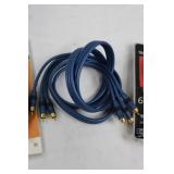 Philips, GE & Component Video Cables Mixed Lot of 3