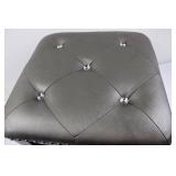 Tufted Storage Ottoman Stool With Nailhead Trim