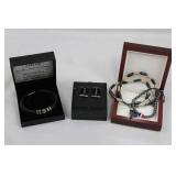 Linea Uomo Cufflinks & Bracelets Mixed Lot of 3