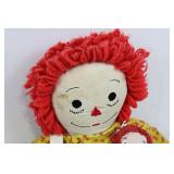 Raggedy Ann & Andy Style Cloth Doll Set (Lot of 3)