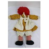 Raggedy Ann & Andy Style Cloth Doll Set (Lot of 3)