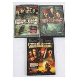 Pirates of the Caribbean 3-Movie DVD Set (Lot of 3)