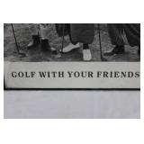Three Stooges Golf With Your Friends Framed Print