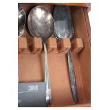 Oneida, Holmes & Edwards & International Silver Flatware Set in Wooden Chest