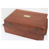 Oneida, Holmes & Edwards & International Silver Flatware Set in Wooden Chest