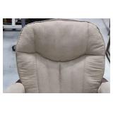 Upholstered Rocking Recliner & Ottoman (Lot of 2)