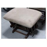 Upholstered Rocking Recliner & Ottoman (Lot of 2)