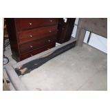 King Sized Upholstered Tufted Bed Frame With Headboard & Footboard