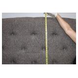 King Sized Upholstered Tufted Bed Frame With Headboard & Footboard