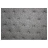 King Sized Upholstered Tufted Bed Frame With Headboard & Footboard