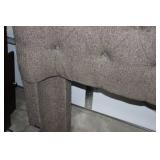 King Sized Upholstered Tufted Bed Frame With Headboard & Footboard