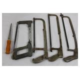 Lenox Hackmaster & Millers Falls Hacksaw Frames (Lot of 5)