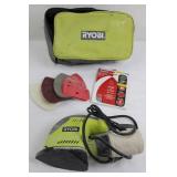 Ryobi Detail Sander With Pads, Diablo Sheets & Case