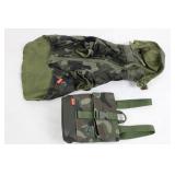 Reddy Camo Dog Raincoat & Matching Pouch Mixed Lot
