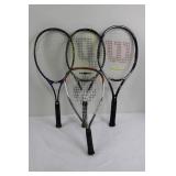 Wilson, Ektelon & Prince Tennis Racquet Mixed Lot