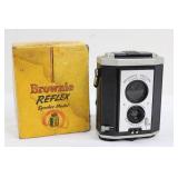 Vintage Kodak Brownie Reflex Synchro Model Camera With Box
