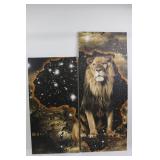 Lion Wall Art Panels (Set of 2)