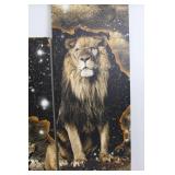 Lion Wall Art Panels (Set of 2)