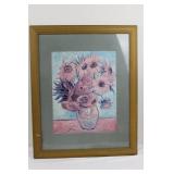 Framed Floral Print - 31.5 X 25.5 in