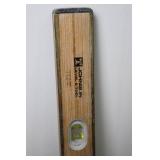 Johnson Level & Tool 48" Wooden Level With Yellow Carry Case (Lot of 2)
