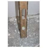 Johnson Level & Tool 48" Wooden Level With Yellow Carry Case (Lot of 2)